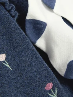 Enfant Primark Robes|Robe En Maille à Fleurs Brodées