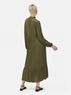 Femme Primark Robes|Robe Mi-longue Plissée En Satin