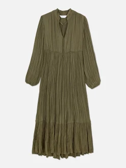 Femme Primark Robes|Robe Mi-longue Plissée En Satin