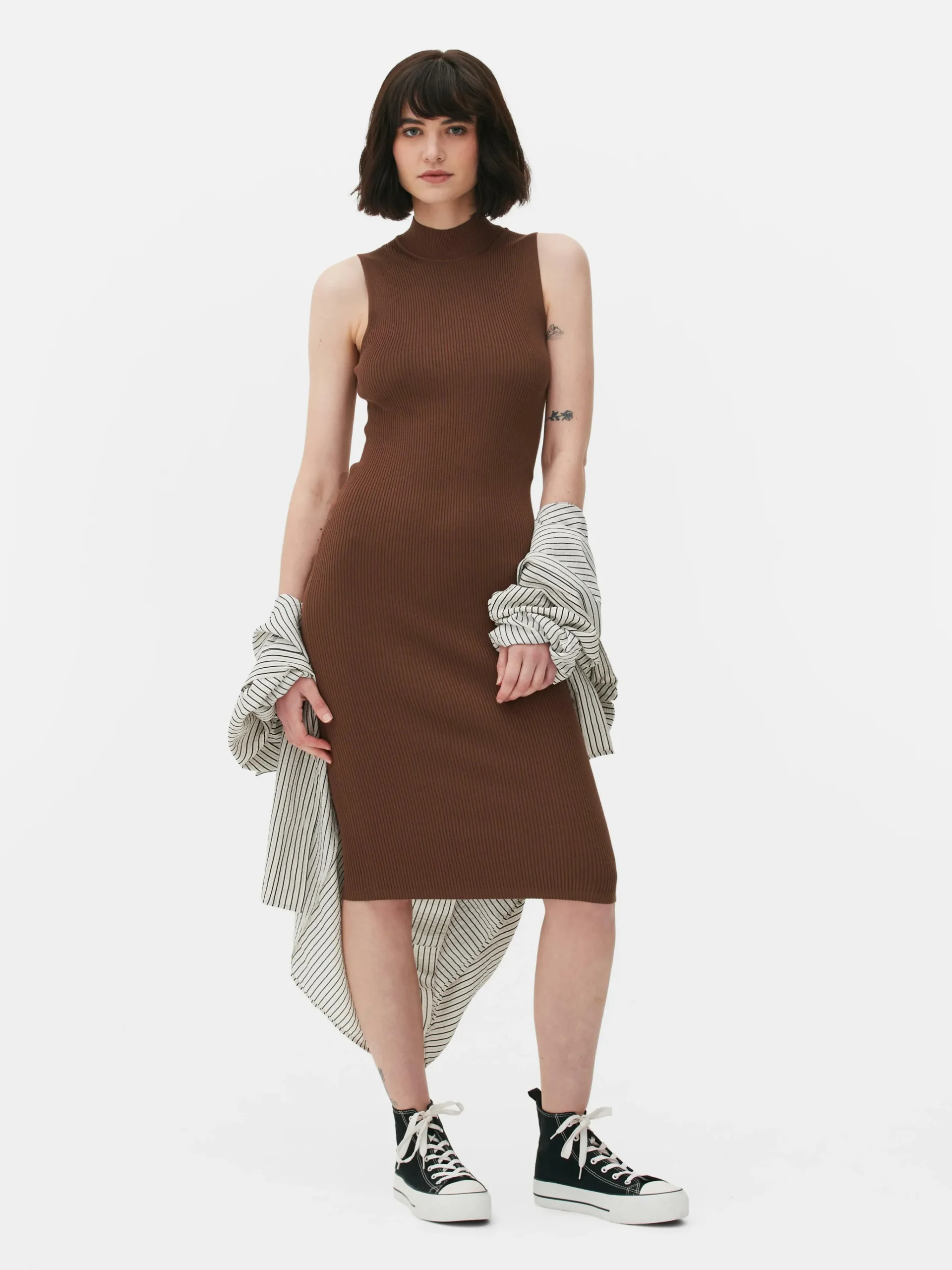 Femme Primark Robes|Robe Mi-longue Sans Manches En Maille