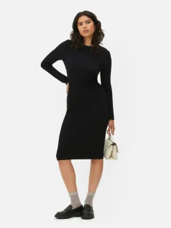 Femme Primark Robes|Robe-pull à Col Ras-du-cou Et Manches Longues