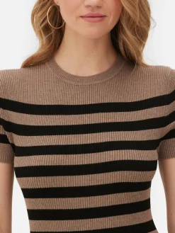 Femme Primark Robes|Robe-pull Mi-longue à Manches Courtes