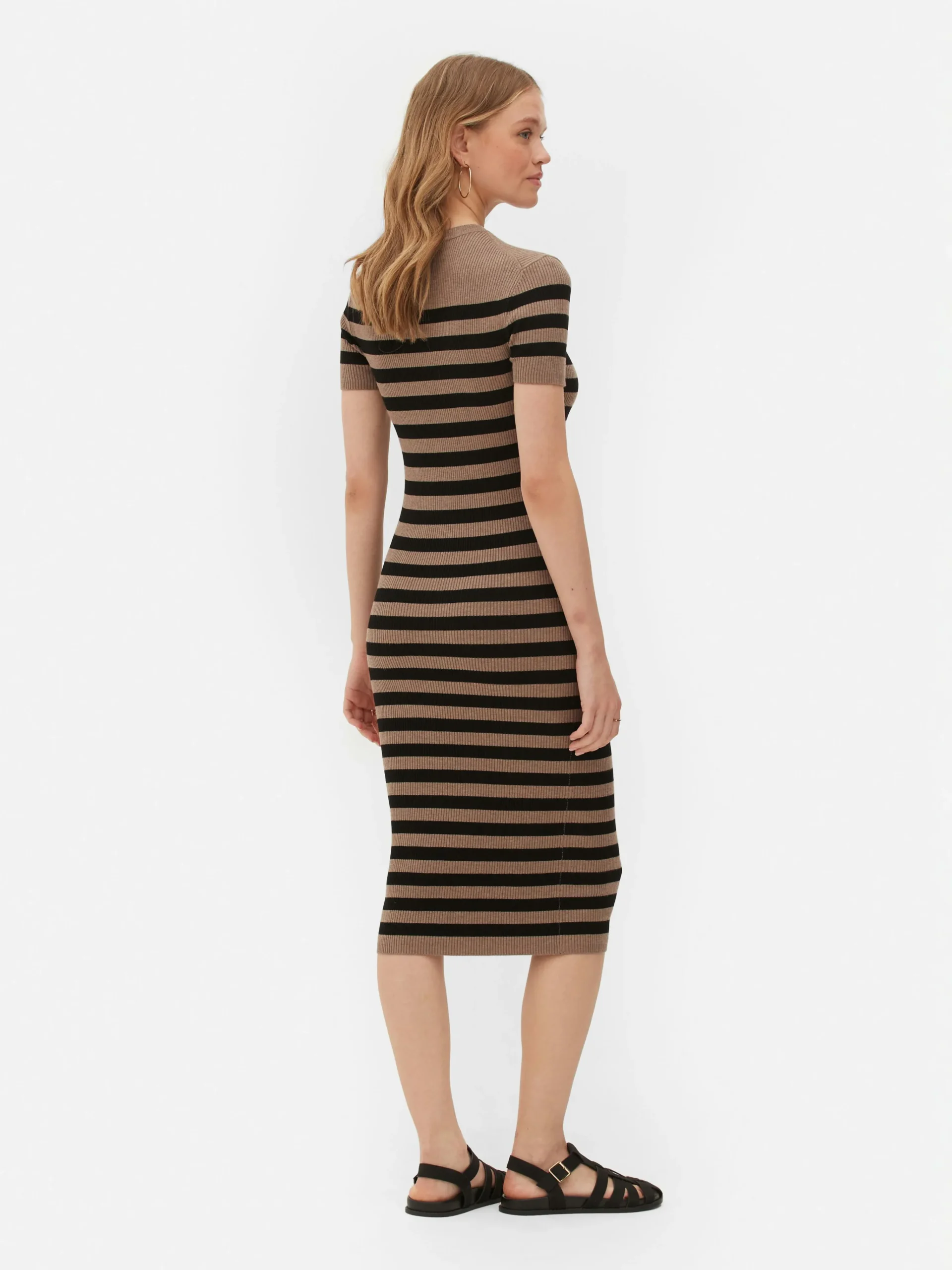 Femme Primark Robes|Robe-pull Mi-longue à Manches Courtes