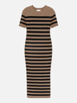 Femme Primark Robes|Robe-pull Mi-longue à Manches Courtes