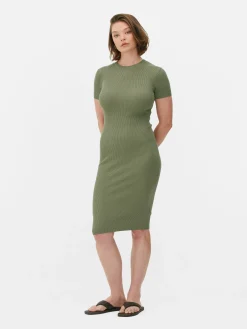 Femme Primark Robes|Robe-pull Mi-longue à Manches Courtes