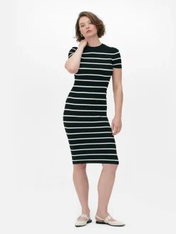 Femme Primark Robes|Robe-pull Mi-longue à Manches Courtes