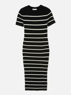 Femme Primark Robes|Robe-pull Mi-longue à Manches Courtes