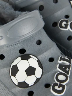 Enfant Primark Chaussons|Sabots Doublés De Fausse Fourrure à Motif Football