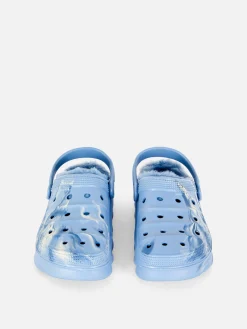 Enfant Primark Chaussons|Sabots Effet Marbré Doublés De Fausse Fourrure