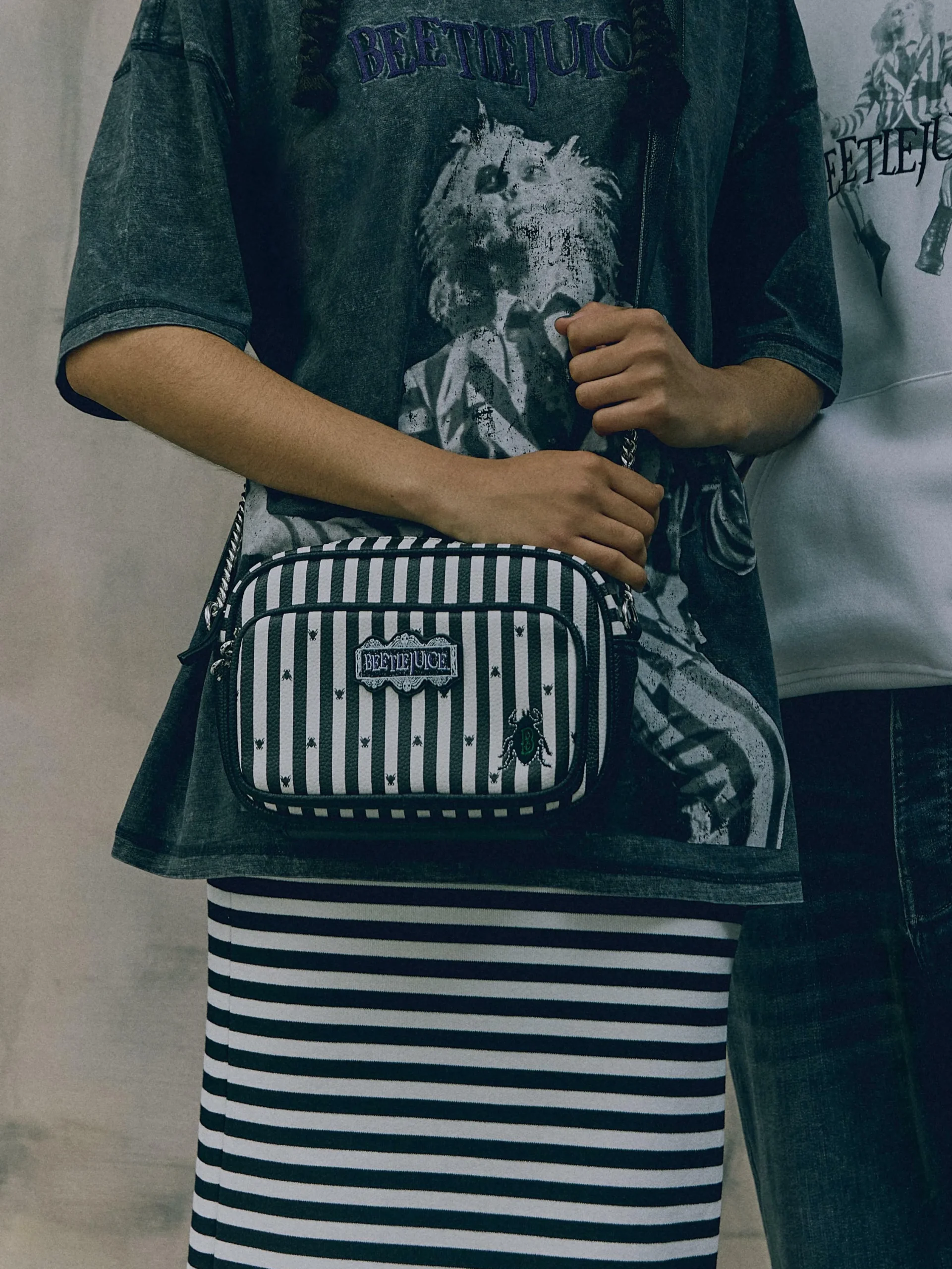 Femme Primark Beetlejuice|Accessoires Halloween|Sac à Bandoulière Beetlejuice