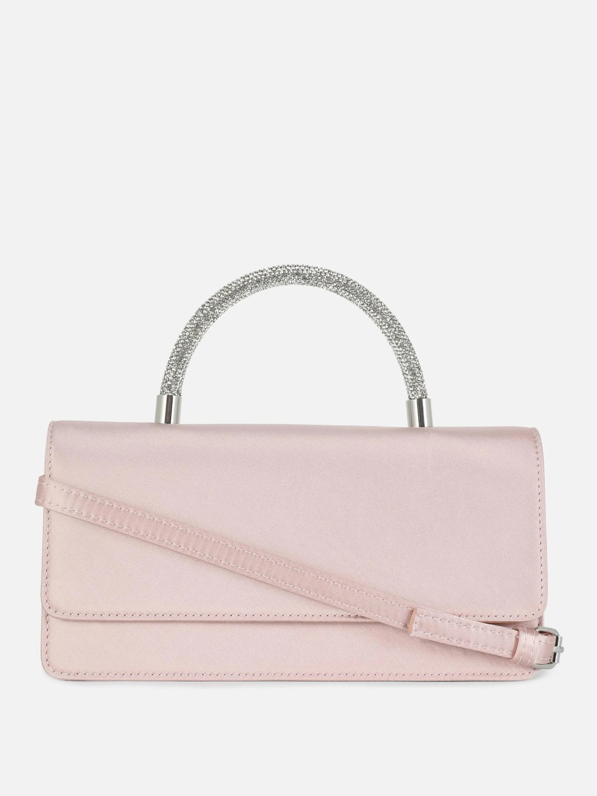 Femme Primark Sacs Et Porte-Monnaie|Sac à Bandoulière En Satin Avec Anse à Strass