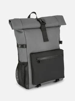 Homme Primark Sacs Et Portefeuilles|Sac à Dos Caoutchouté Rabattable Sur Le Dessus