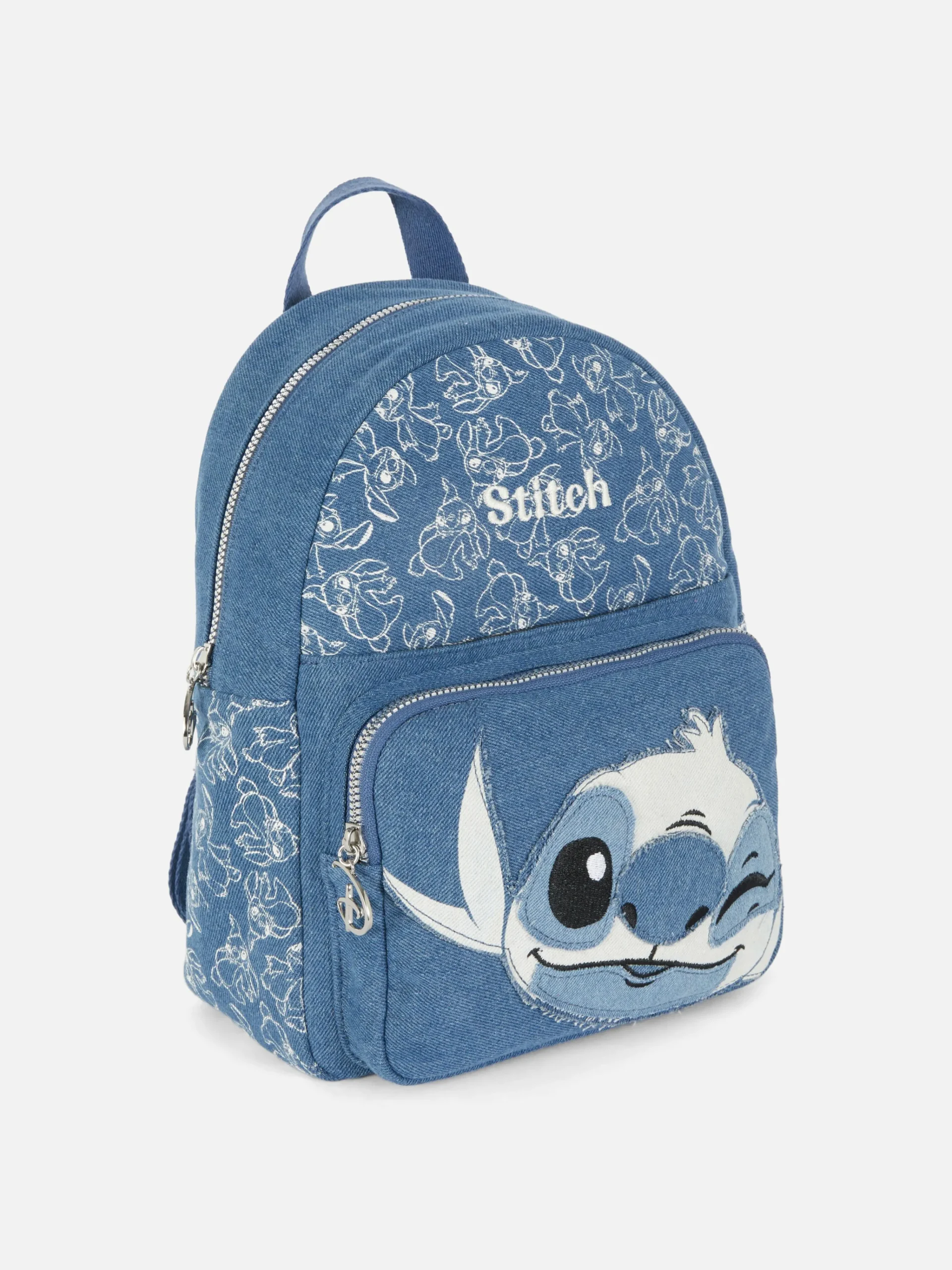 Femme Primark Sacs Et Porte-Monnaie|Denim|Sac à Dos En Denim Disney Stitch