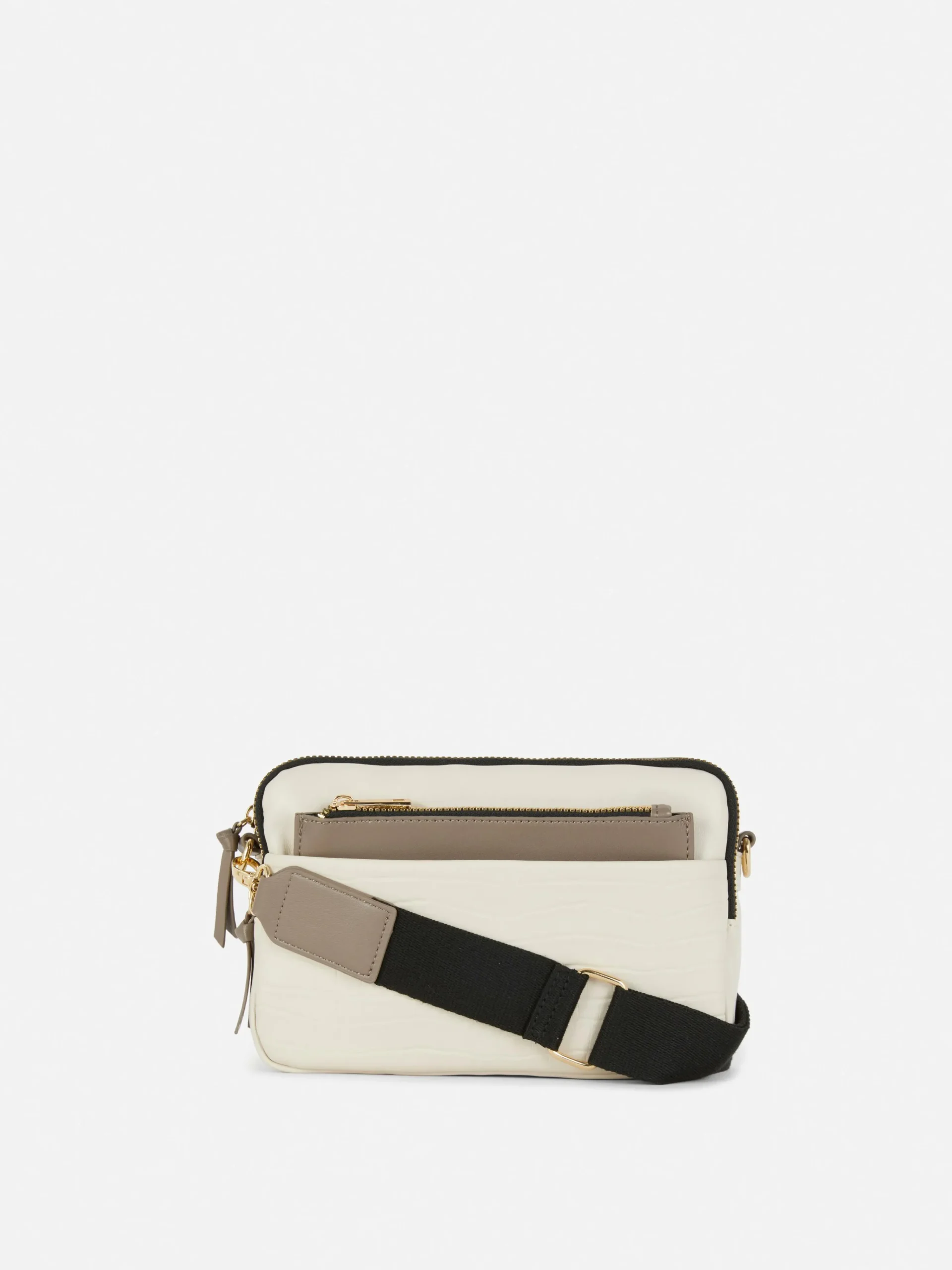 Femme Primark Sacs Et Porte-Monnaie|Sac Bandoulière (petit) à Double Zip En Faux Crocodile