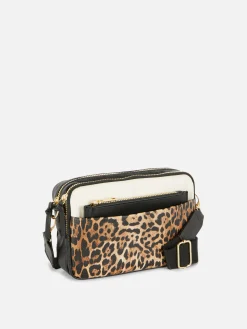 Femme Primark Sacs Et Porte-Monnaie|Sac Bandoulière (petit) à Double Zip En Faux Crocodile