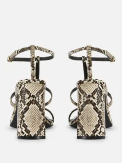 Femme Primark Chaussures À Talons|Sandales à Talon Carré Et Bride En T Rita Ora