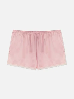 Femme Primark Bas De Pyjama|Short De Pyjama En Satin à Finitions En Dentelle