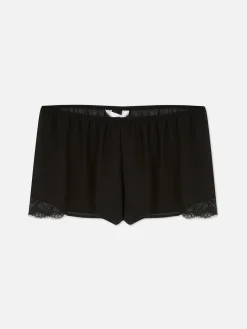 Femme Primark Bas De Pyjama|Short De Pyjama Transparent à Finitions En Dentelle
