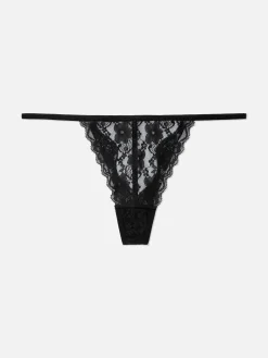 Femme Primark Culotte|String En Dentelle à Motif Floral
