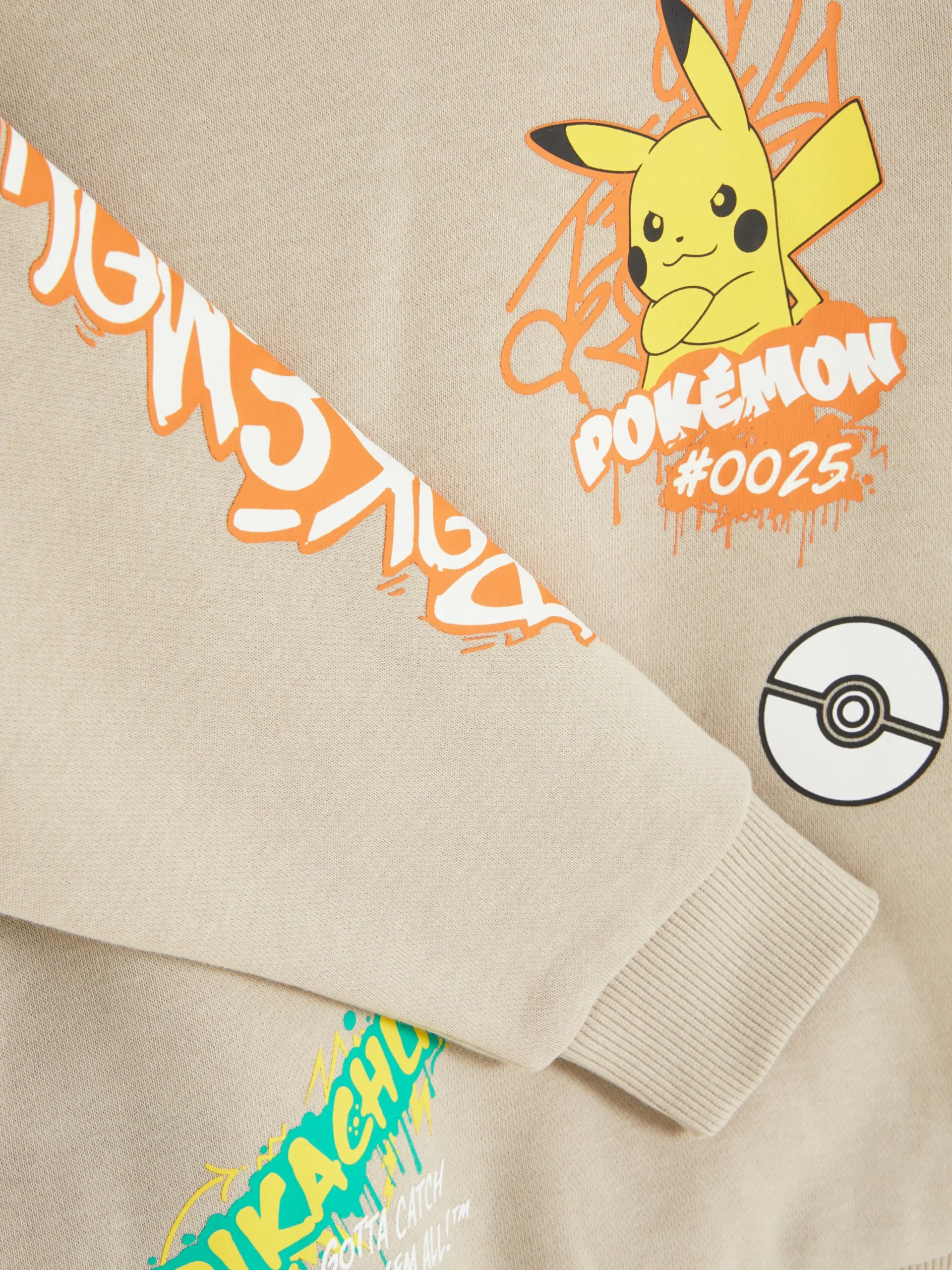 Enfant Primark Sweats À Capuche Et Sweat-Shirts|Sweat à Capuche à Motif Graffiti Pokémon Pikachu