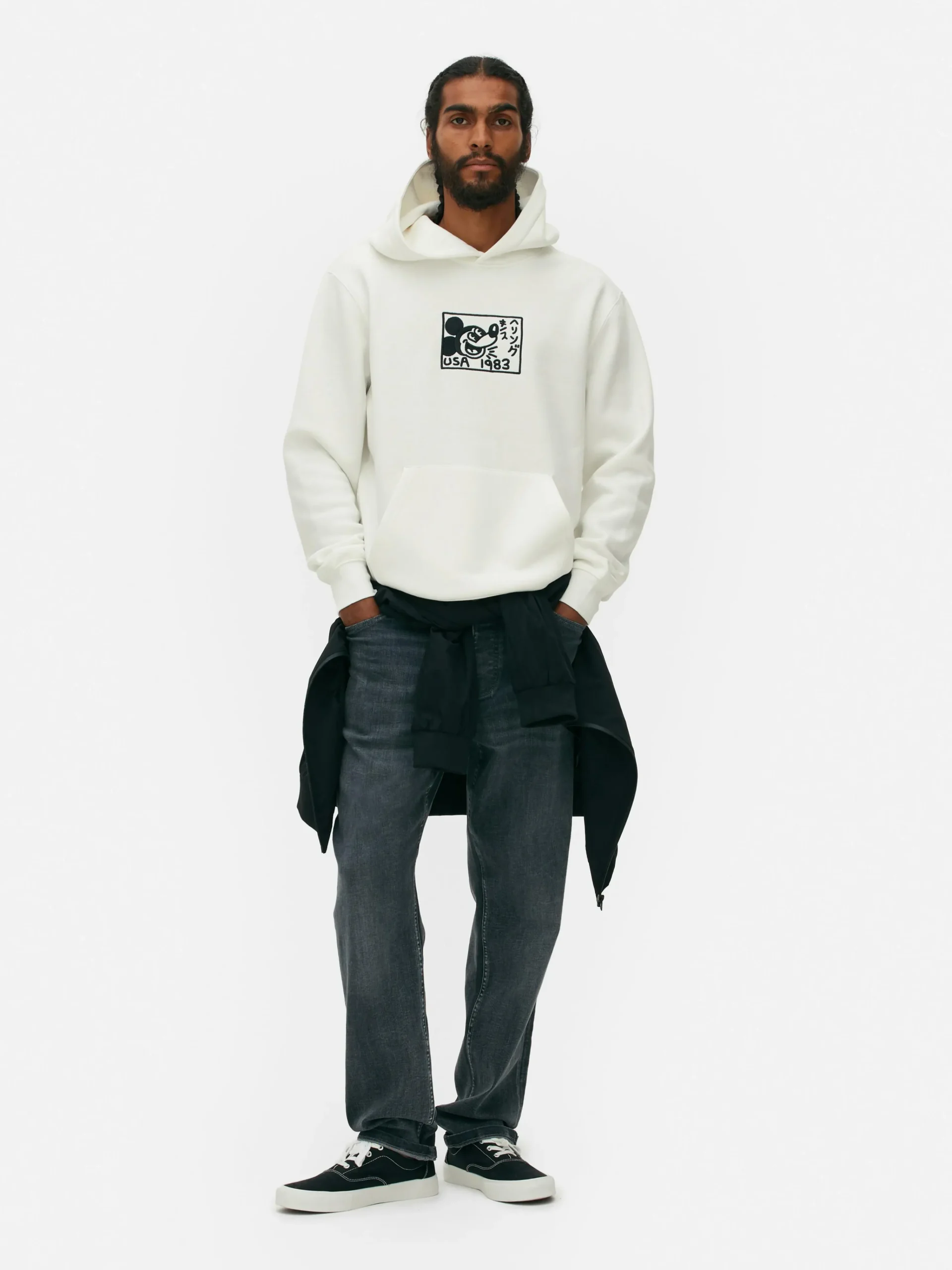 Homme Primark T-Shirts Et Sweat-Shirts À Motifs|Sweats À Capuche Et Sweat-Shirts|Sweat à Capuche Disney Mickey Mouse X Keith Haring