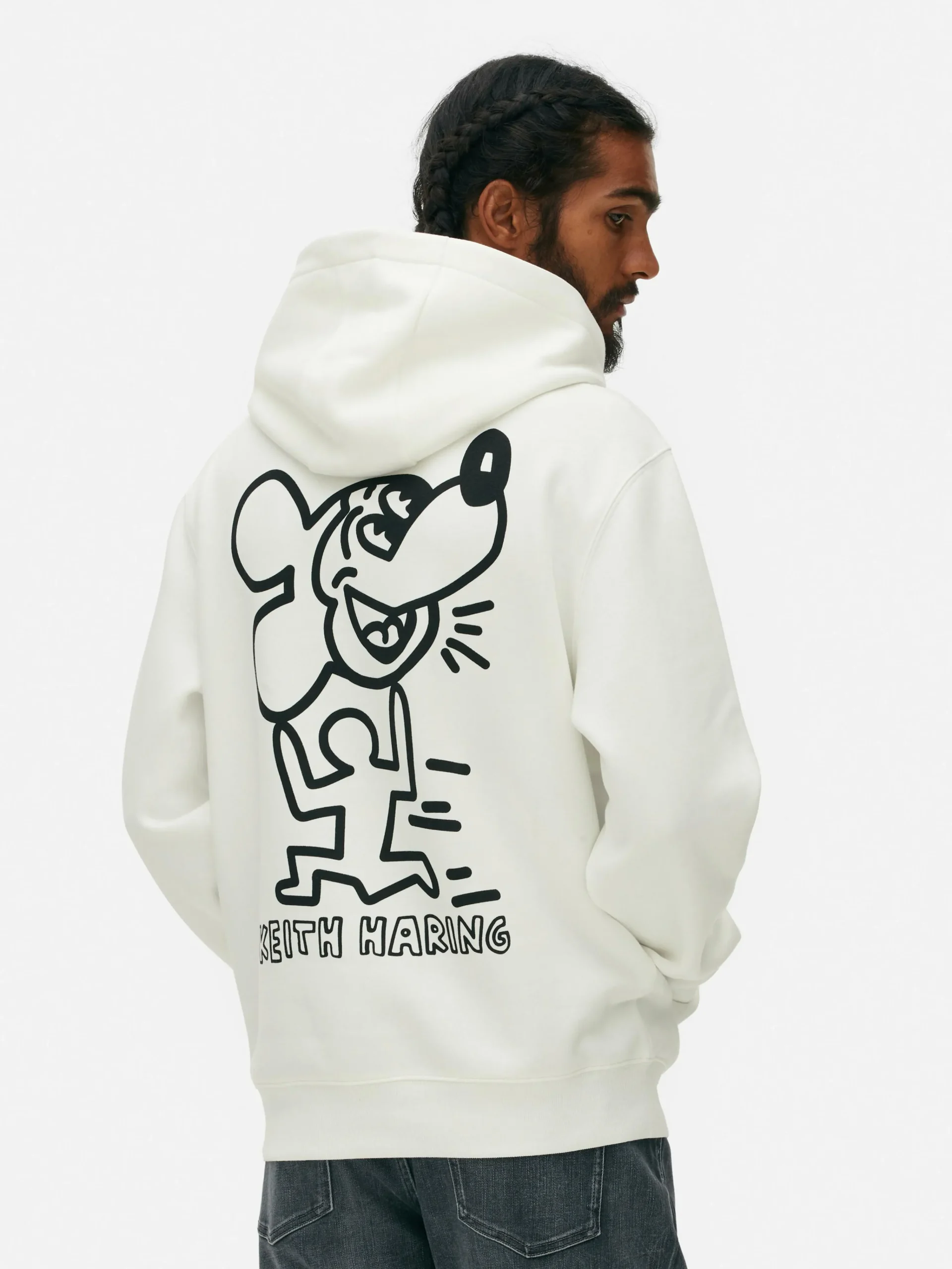 Homme Primark T-Shirts Et Sweat-Shirts À Motifs|Sweats À Capuche Et Sweat-Shirts|Sweat à Capuche Disney Mickey Mouse X Keith Haring