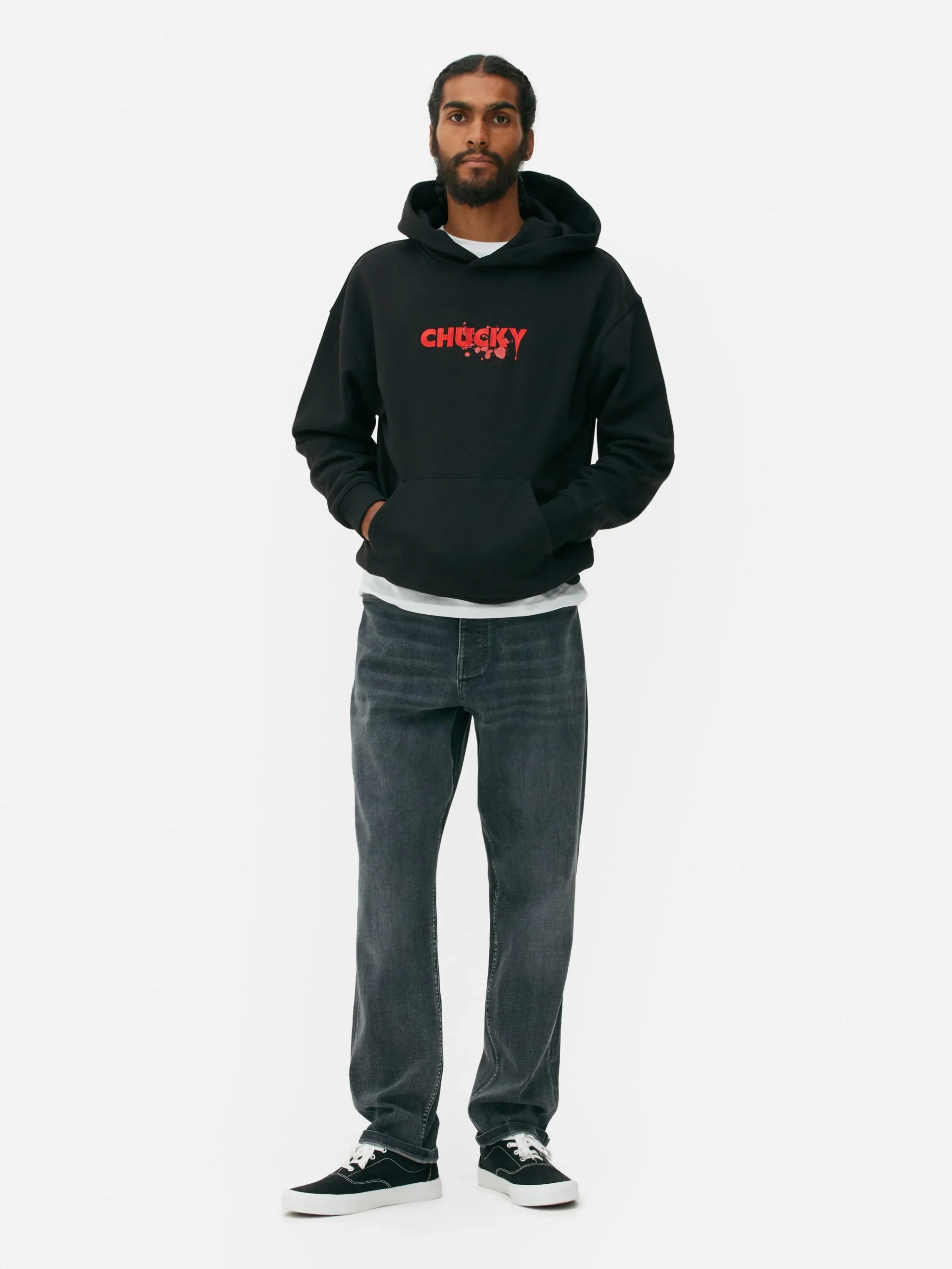 Homme Primark T-Shirts Et Sweat-Shirts À Motifs|Tout Halloween|Sweat à Capuche Graphique Chucky