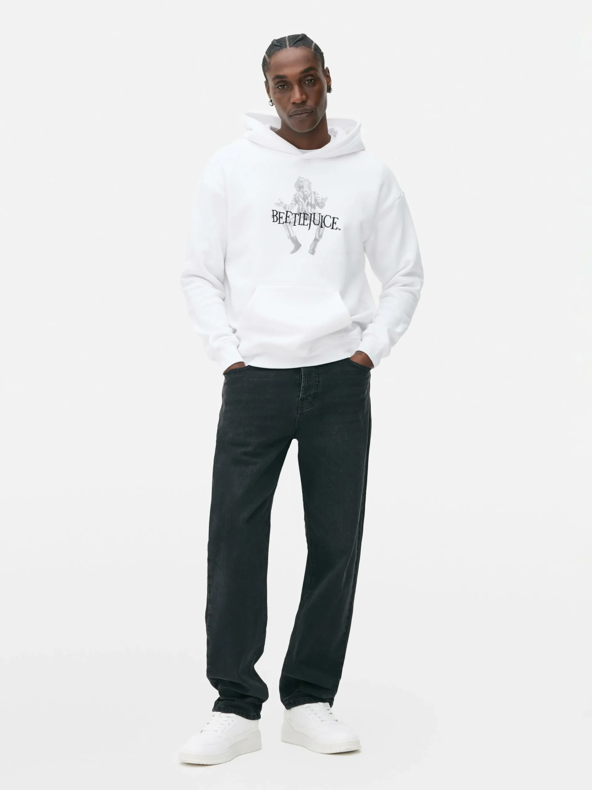 Femme/Homme Primark Beetlejuice|Tout Halloween|Sweat à Capuche Graphique Personnage Beetlejuice