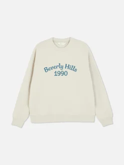 Femme Primark Sweats À Capuche Et Sweat-Shirts|Sweat-shirt à Col Ras-du-cou Avec Message