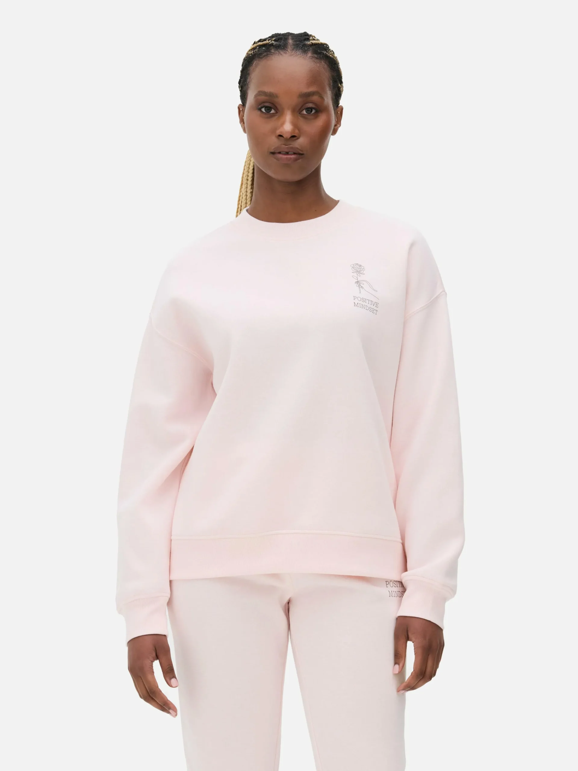 Femme Primark Sweats À Capuche Et Sweat-Shirts|Sweat-shirt à Col Ras-du-cou Avec Message