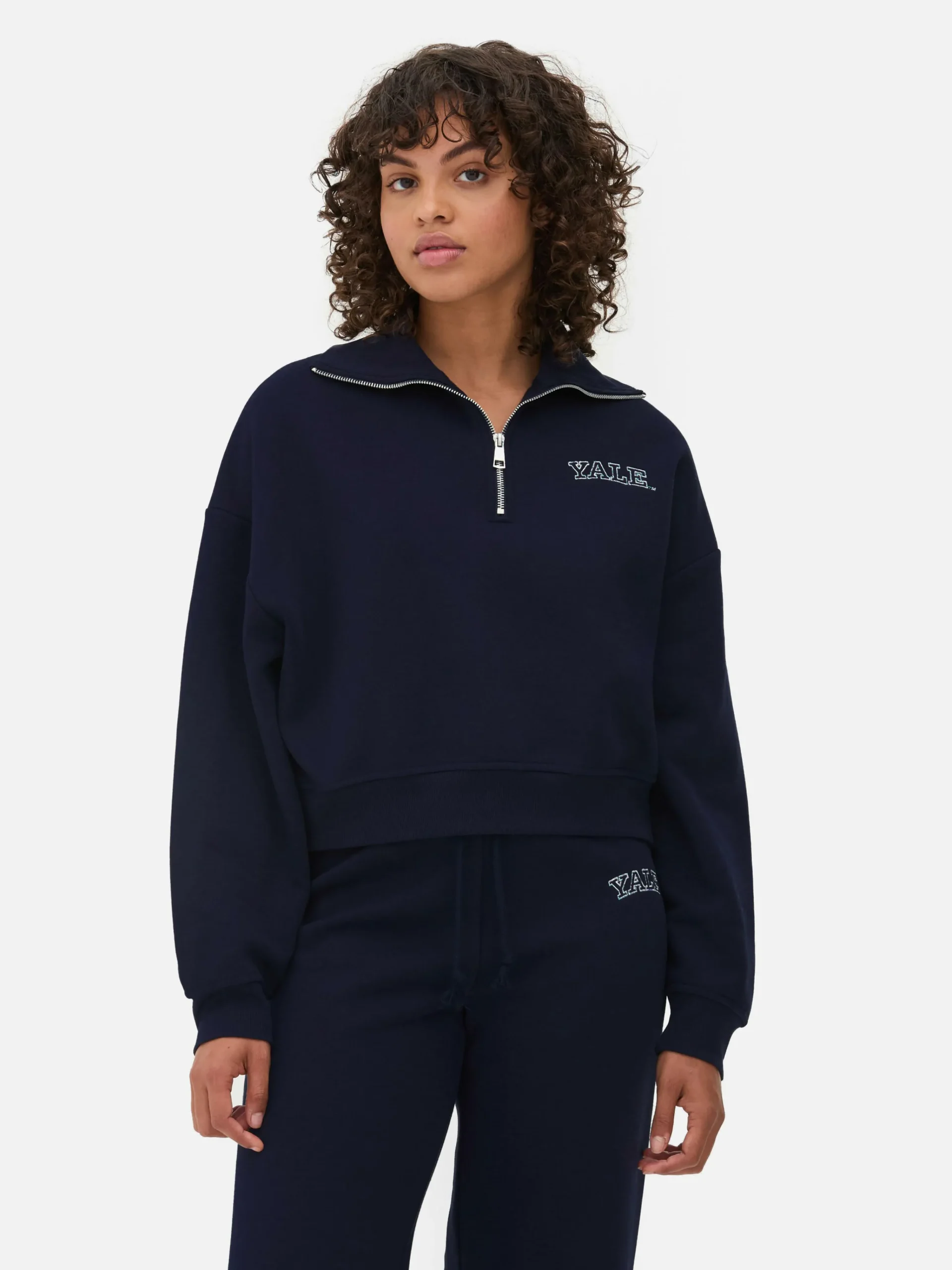Femme Primark Sweats À Capuche Et Sweat-Shirts|Sweat-shirt à Col Zippé à Coordonner Yale