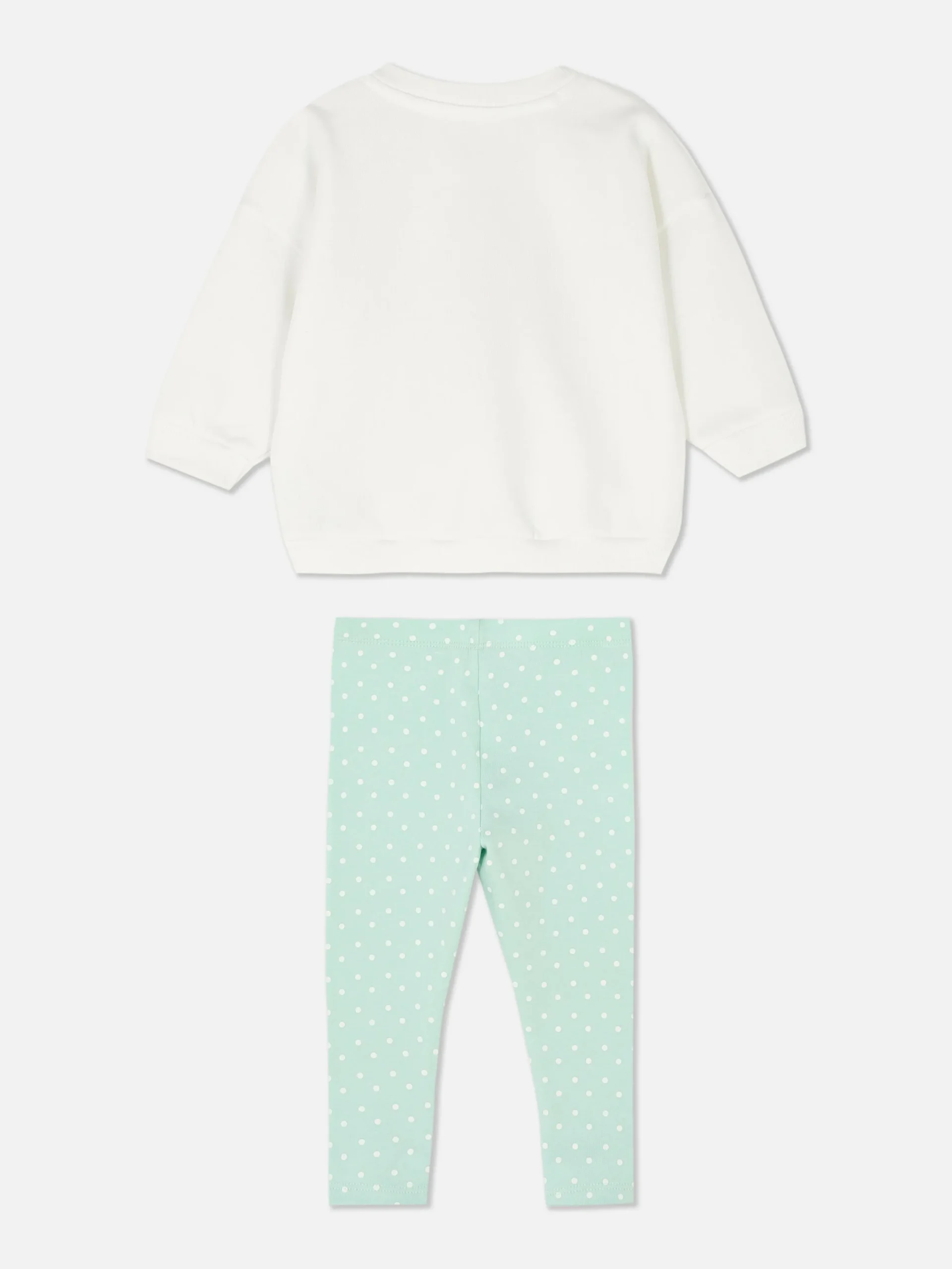 Primark Ensembles Et Tenues|Sweat-shirt à Motif Ballerine Et Legging à Pois