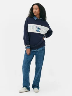 Femme Primark Sweats À Capuche Et Sweat-Shirts|Sweat-shirt à Texte Contrasté Disney Stitch