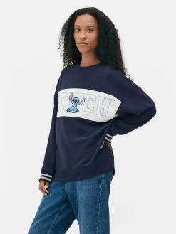 Femme Primark Sweats À Capuche Et Sweat-Shirts|Sweat-shirt à Texte Contrasté Disney Stitch