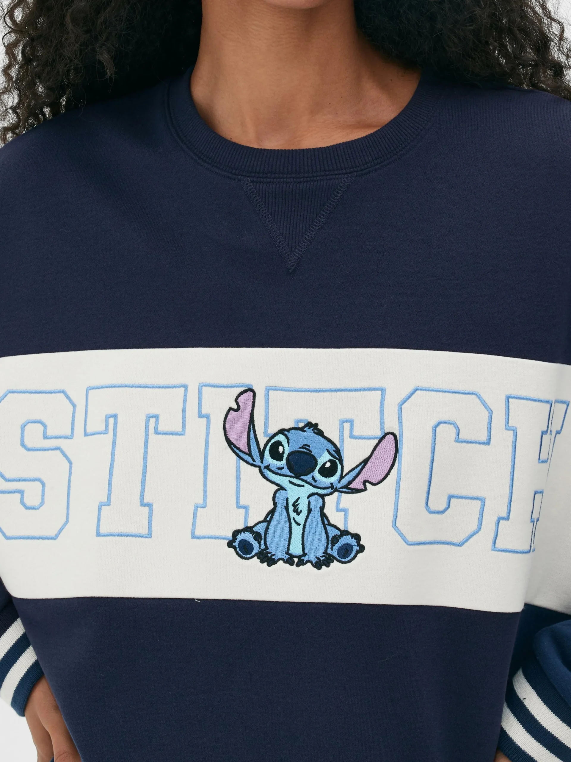 Femme Primark Sweats À Capuche Et Sweat-Shirts|Sweat-shirt à Texte Contrasté Disney Stitch