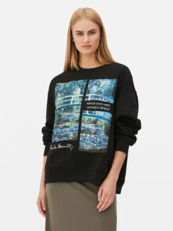 Femme Primark Sweats À Capuche Et Sweat-Shirts|Sweat-shirt Claude Monet Le Bassin Aux Nymphéas