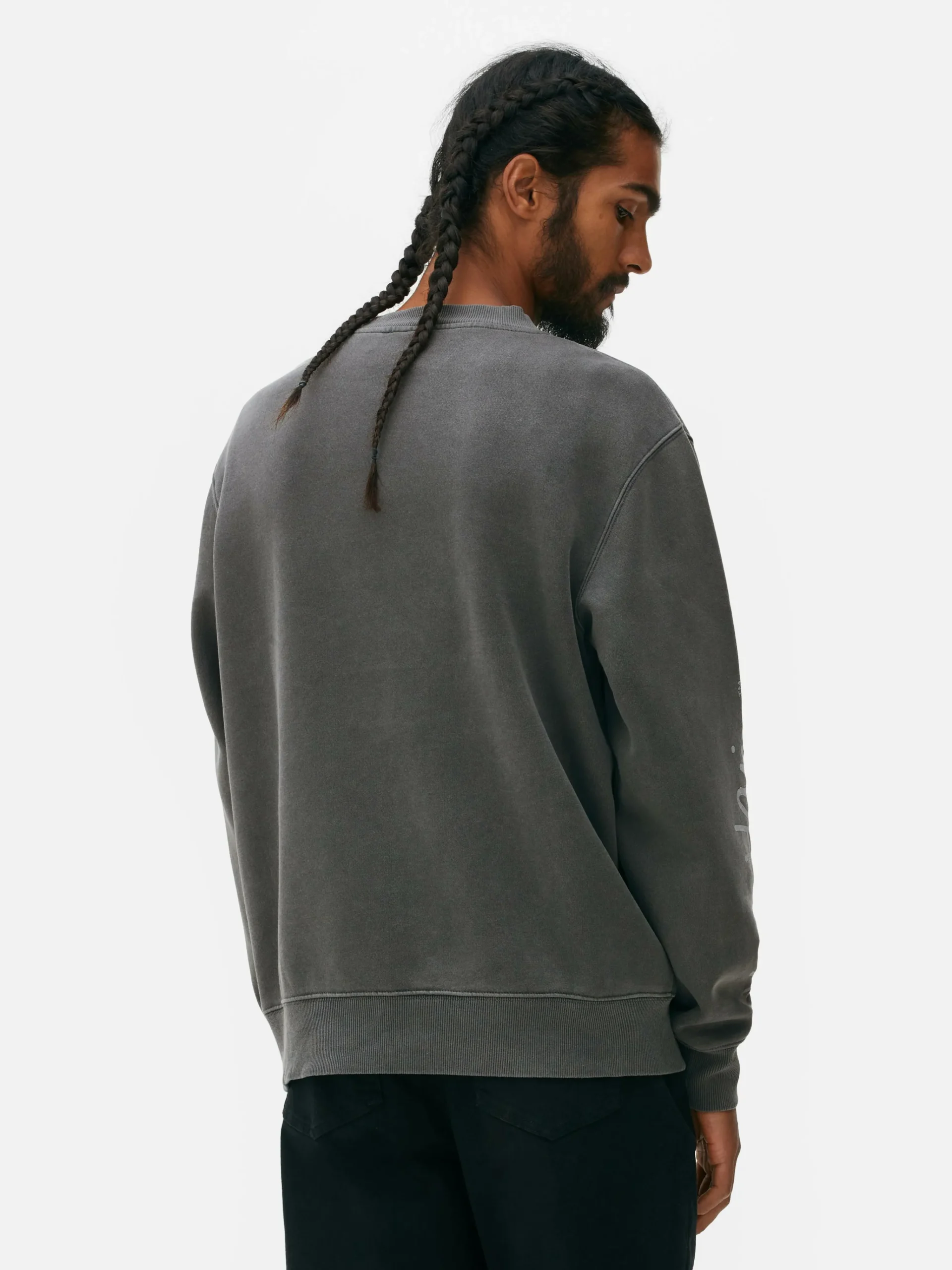 Homme Primark T-Shirts Et Sweat-Shirts À Motifs|Sweats À Capuche Et Sweat-Shirts|Sweat-shirt Délavé à L'acide Disney Mickey Mouse X Keith Haring