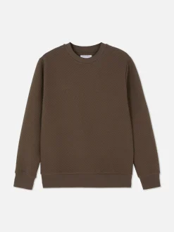 Homme Primark Sweats À Capuche Et Sweat-Shirts|Sweat-shirt Matelassé à Motif Losanges