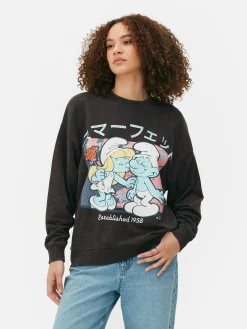 Femme Primark Sweats À Capuche Et Sweat-Shirts|Sweat-shirt Oversize Graphique Les Schtroumpfs