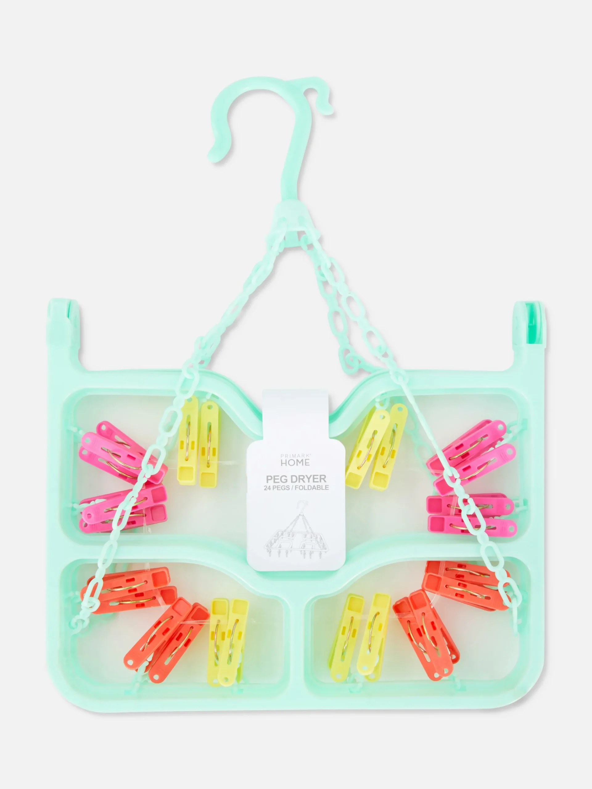 Primark Solutions De Rangement Murales Et Cintres|Étendoir Pliant à 24 Pinces