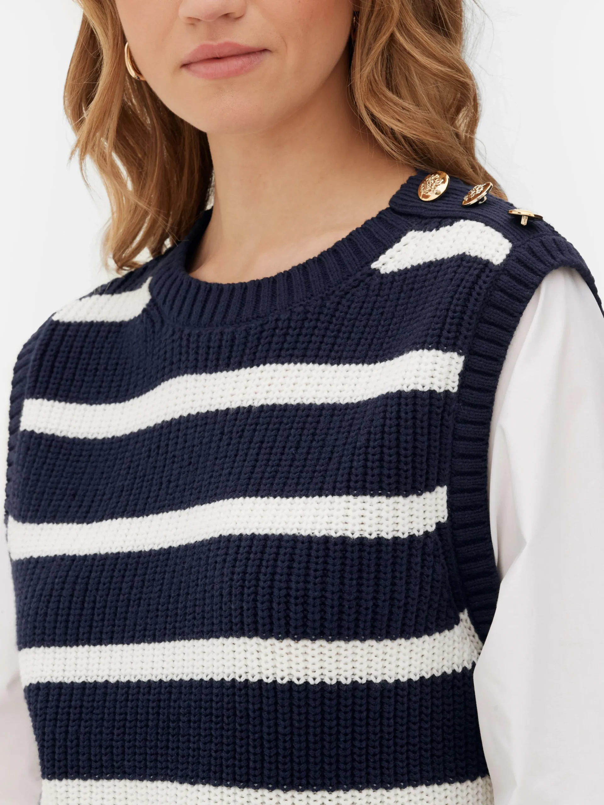 Femme Primark Pulls Et Gilets|Tenue Deux-en-un Débardeur En Tricot Et Chemise