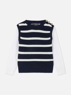 Femme Primark Pulls Et Gilets|Tenue Deux-en-un Débardeur En Tricot Et Chemise