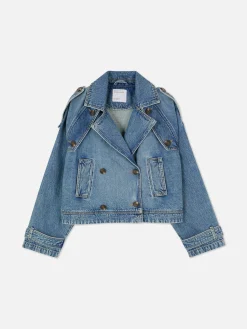Femme Primark Denim|Manteaux Et Vestes|Trench Court En Denim