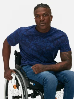 Homme Primark Hauts Et T-Shirts|T-shirt à Col Ras-du-cou Et Motif Arbres Japonais