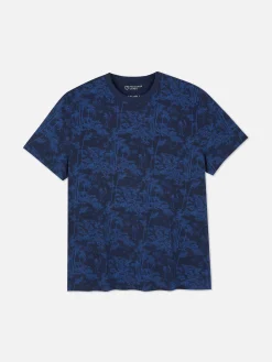 Homme Primark Hauts Et T-Shirts|T-shirt à Col Ras-du-cou Et Motif Arbres Japonais