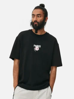Homme Primark Hauts Et T-Shirts|T-shirt à Imprimé Floral Paris