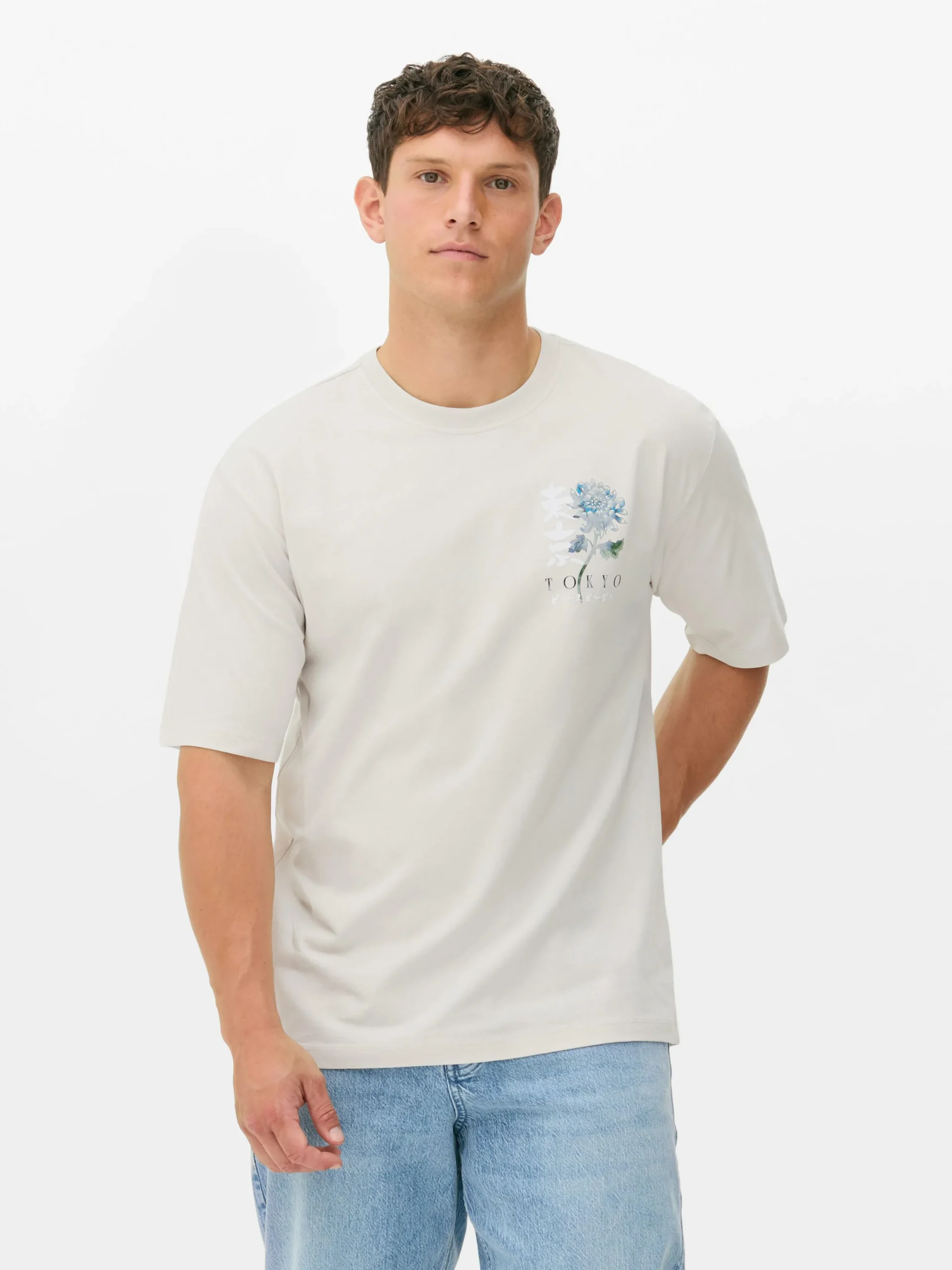 Homme Primark Hauts Et T-Shirts|T-shirt à Imprimé Floral Tokyo