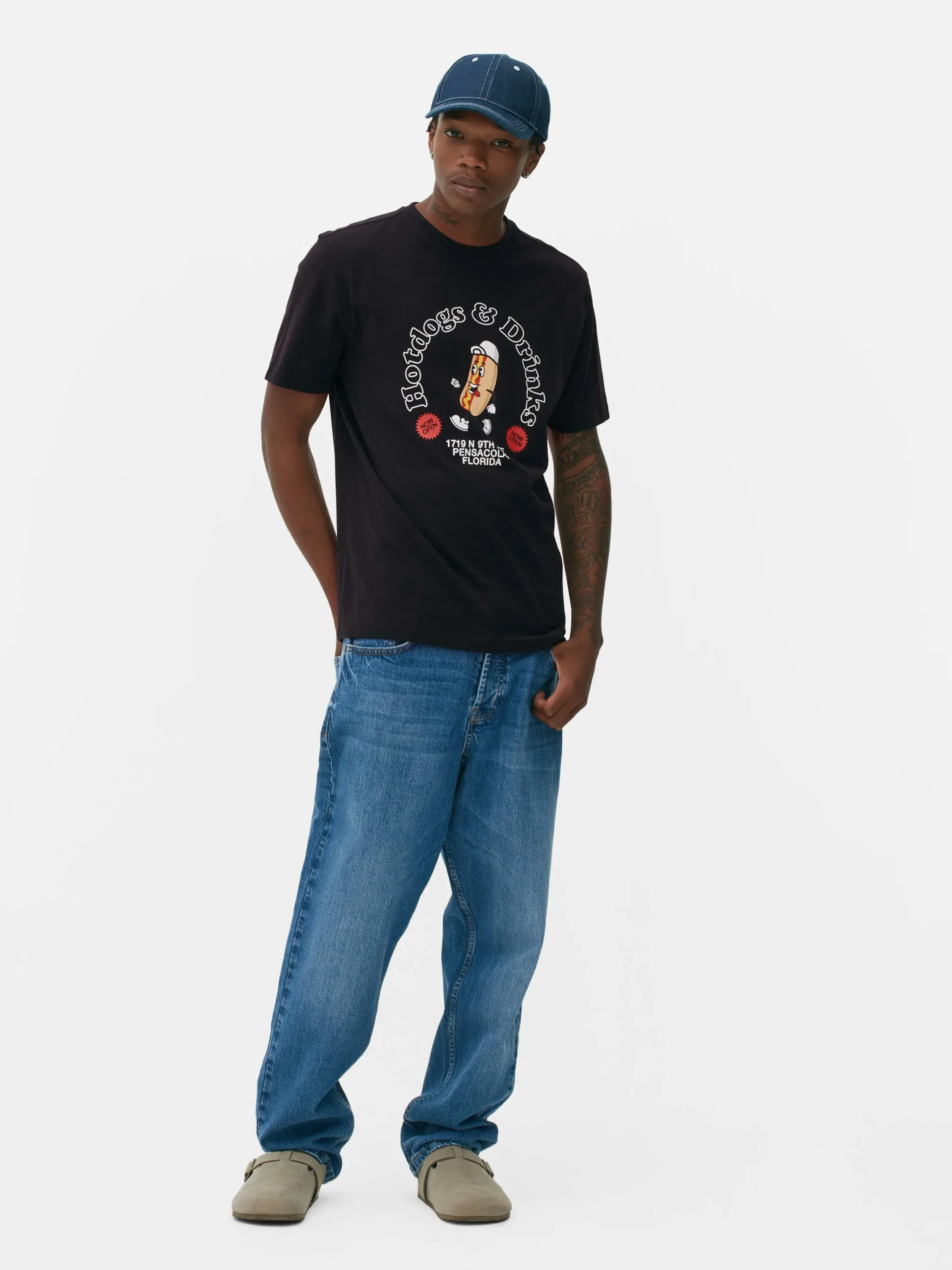 Homme Primark Hauts Et T-Shirts|T-shirt à Imprimé Hot-dog