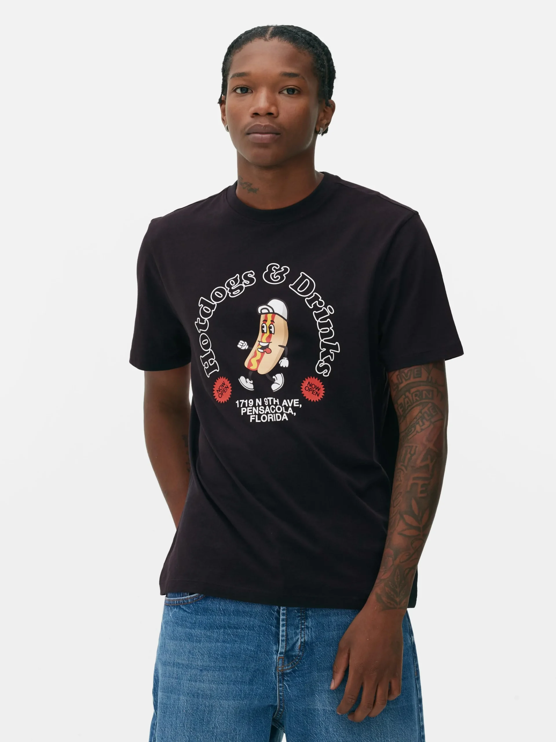 Homme Primark Hauts Et T-Shirts|T-shirt à Imprimé Hot-dog