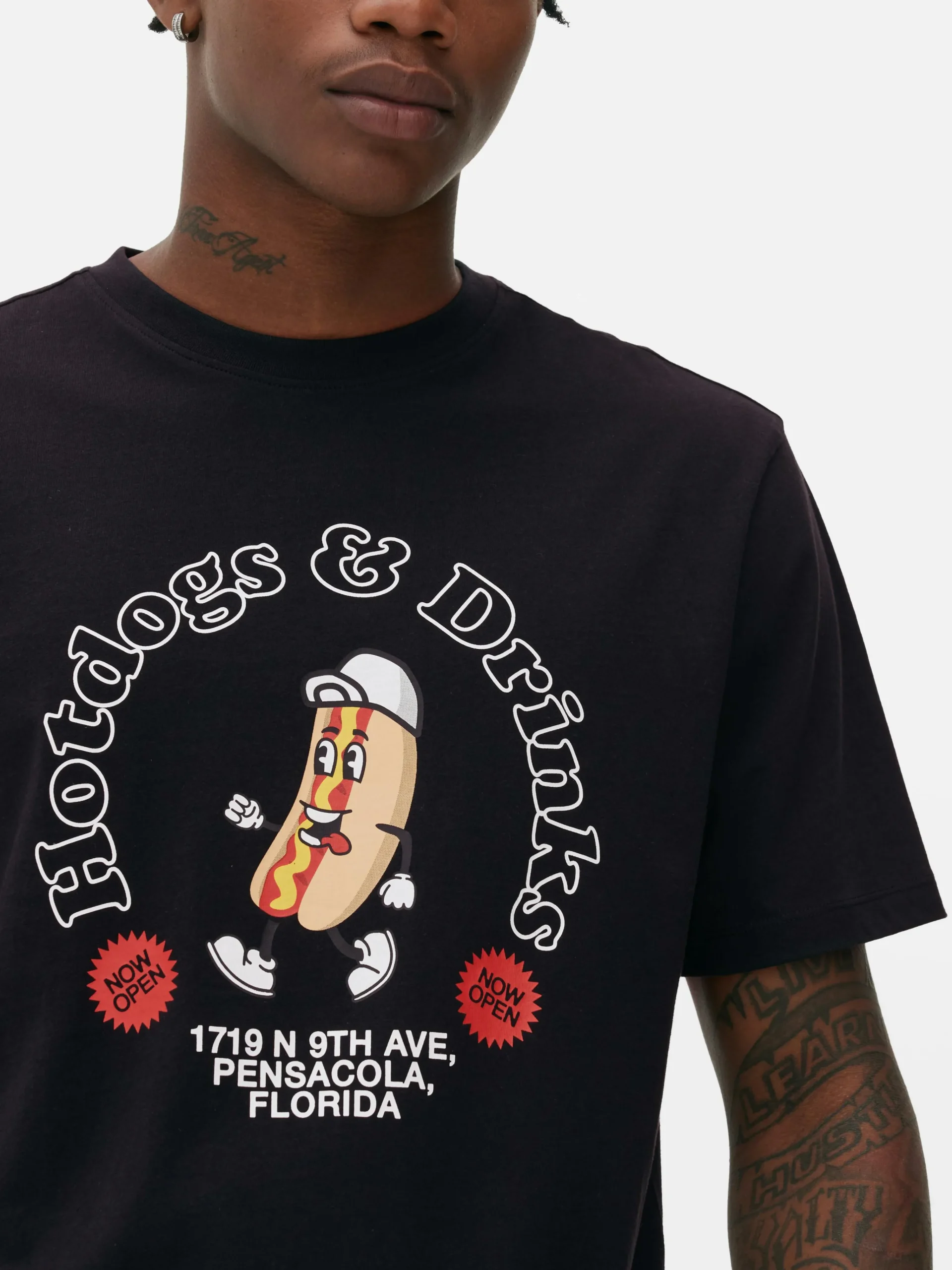 Homme Primark Hauts Et T-Shirts|T-shirt à Imprimé Hot-dog